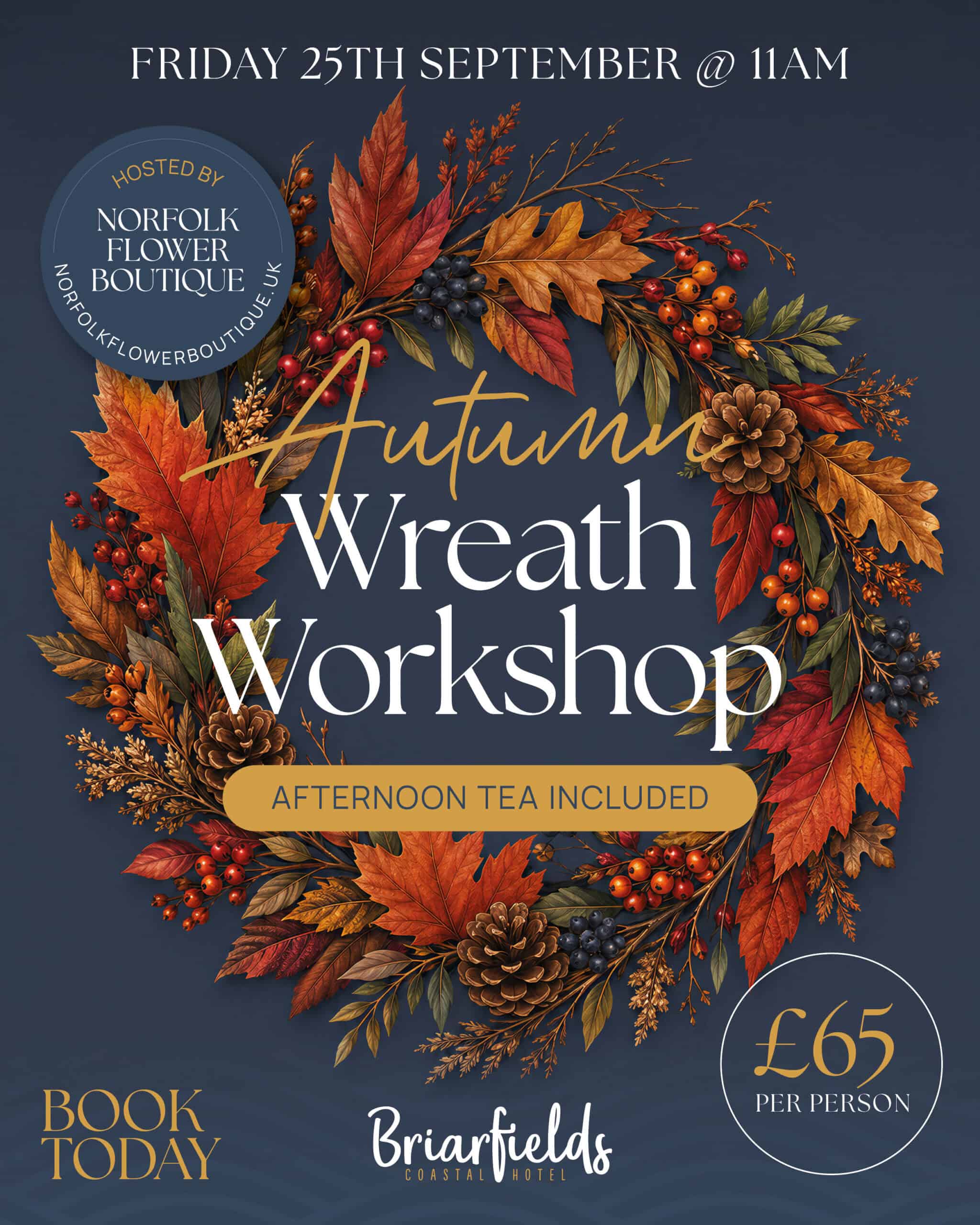 Autumn Wreath Workshop - Event North Norfolk